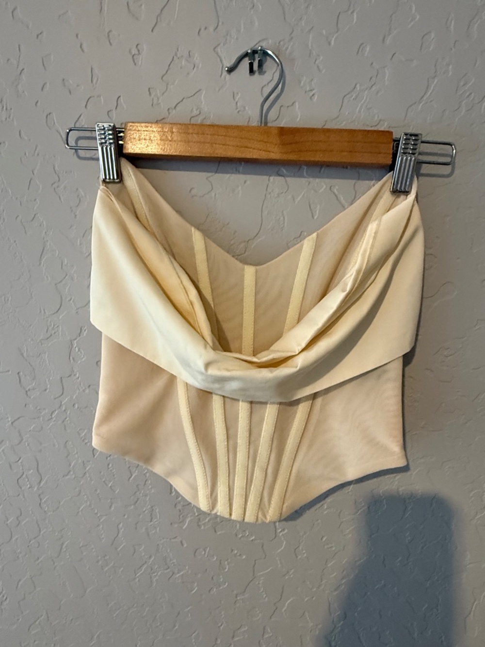 NBD Hailee Bustier Top in Ivory - Picture 3 of 4
